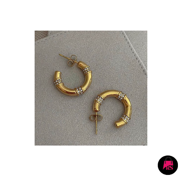 24 karat goldplatted hoops