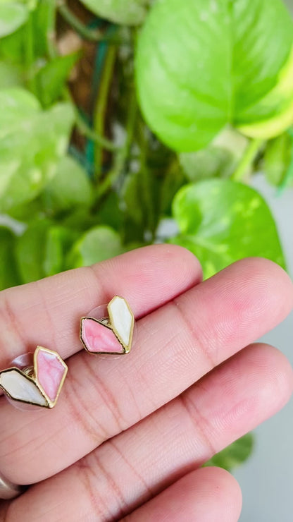 Pink and white heart